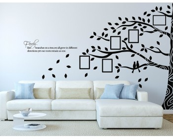 Family Branches with Photo Frames Decal Family Branches with Photo Frames Decal